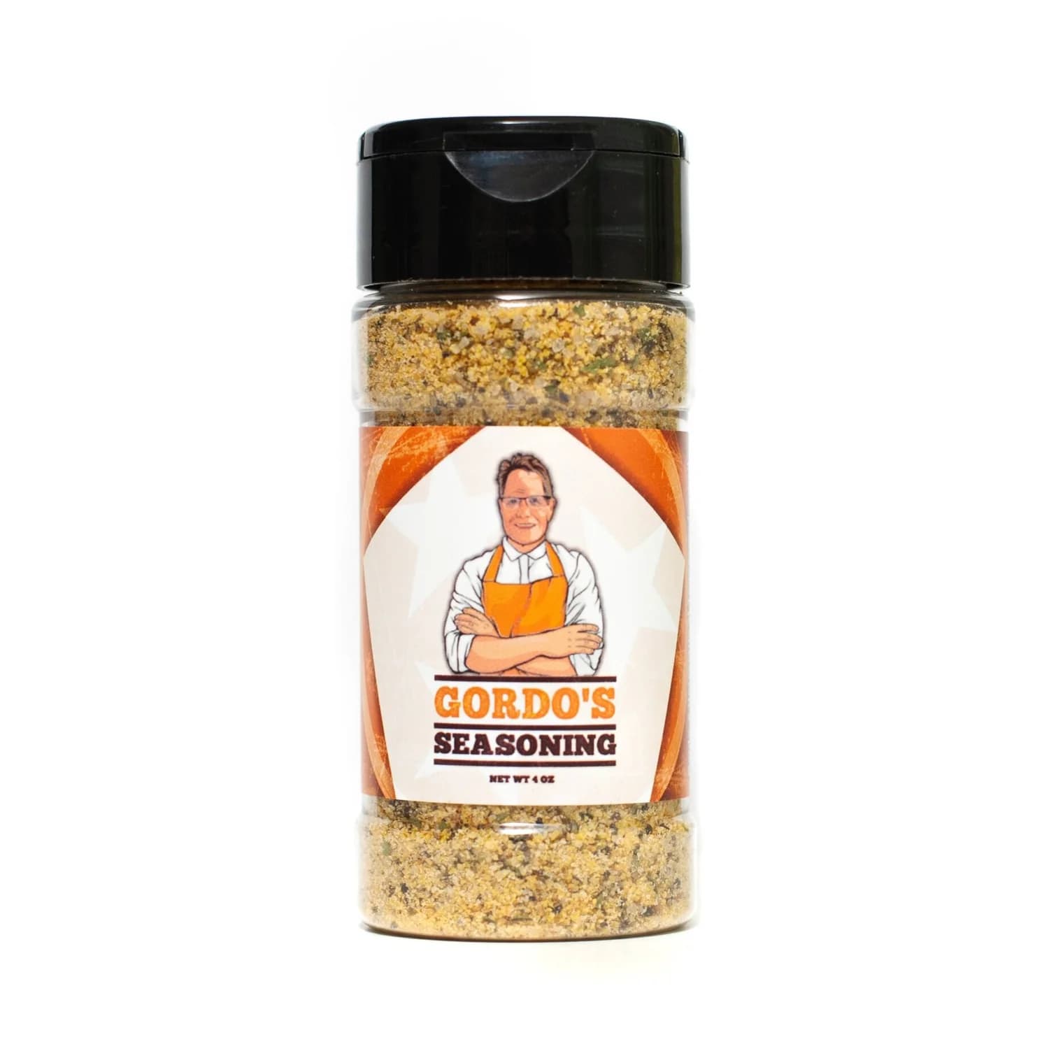 A 4oz jar of Gordo's Seasoning